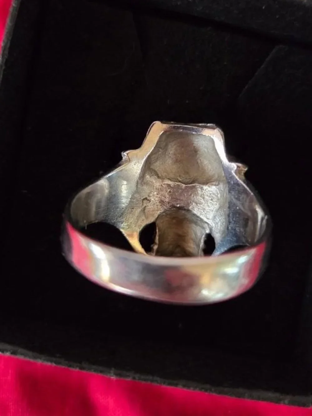Gothic Biker Skull Ring Size 14, Stainless Steel Skull Ring, Men's Punk Rock
